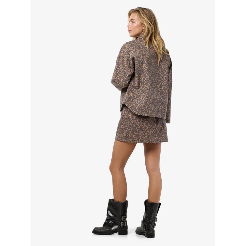 Noisy May Hill Leopard Print Jacket